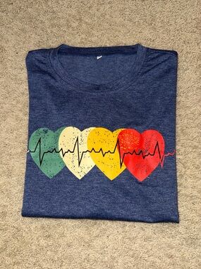 Heathered Navy Crewneck Tee